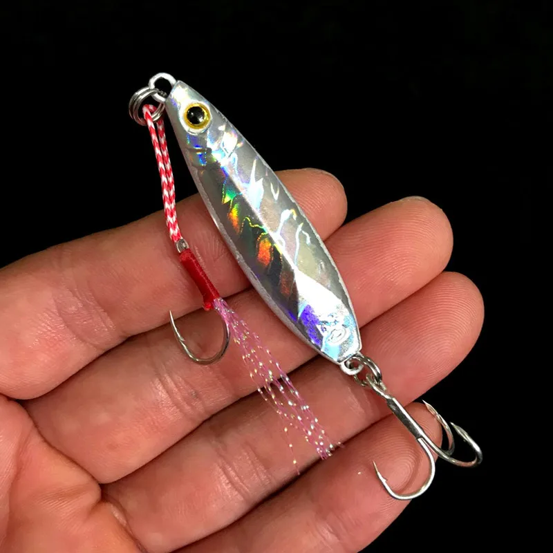 Shore Cast Jig-señuelo de pesca, cebo de vibración lenta, Jigbait Artificial, 10g, 15g, 20g, señuelos de Metal, 1 pieza en oferta - imagen 5
