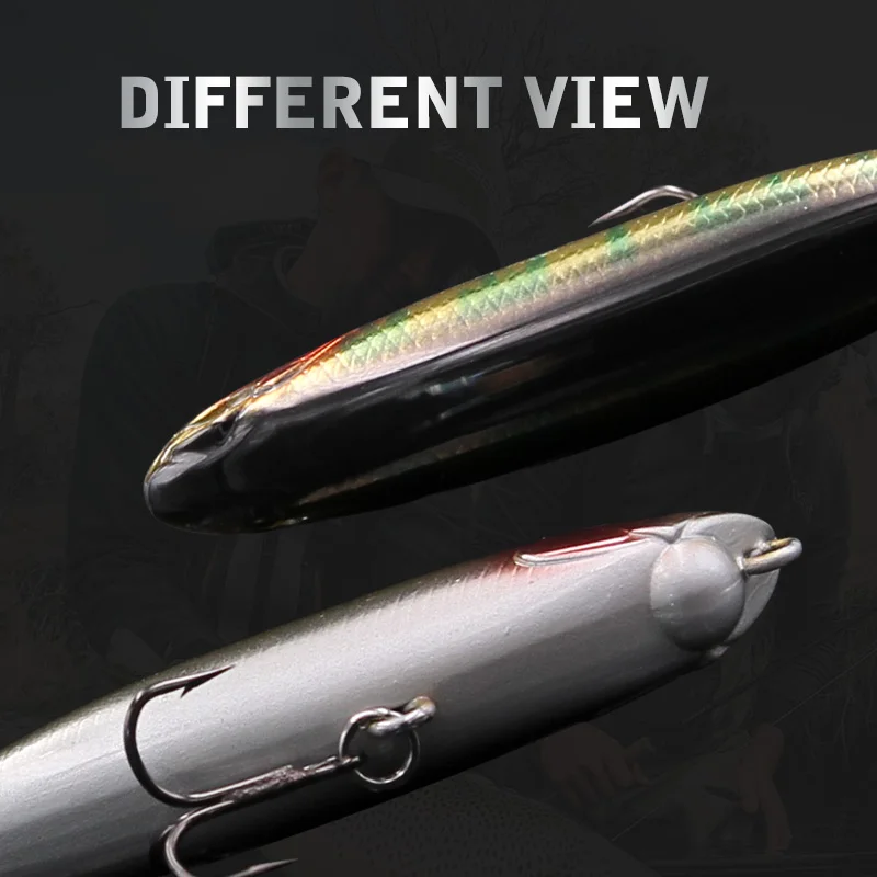 Wondershot-señuelo de pesca D09, lápiz flotante, 65mm, 5,3g, señuelo de lubina, Swimbait, cabeza de serpiente, cebo duro Artificial - imagen 3