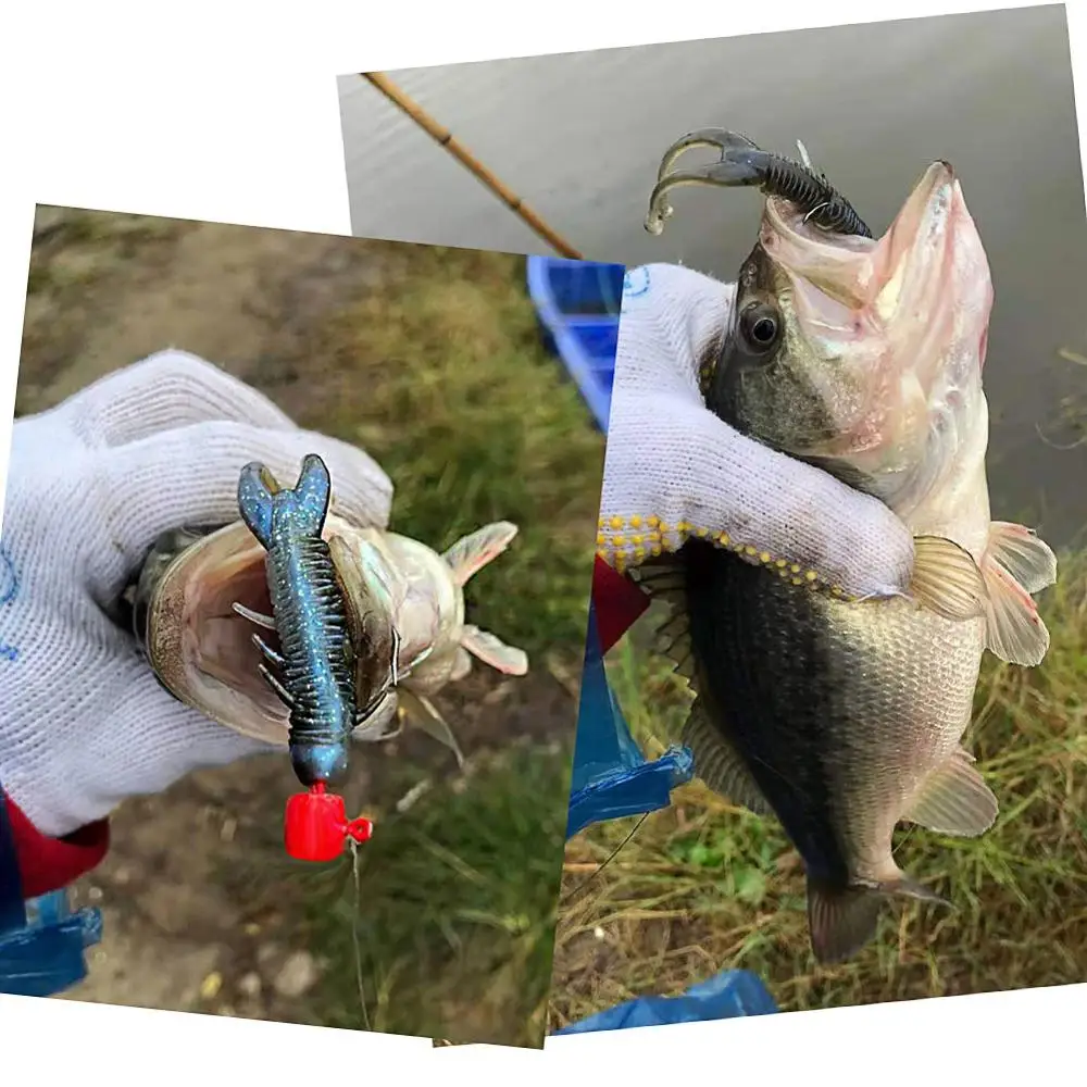 SUNMILE-Cabeza de plantilla de aparejo Ned, 5 piezas, finura, cebo de pesca suave de agua dulce, 2G, 3,5g, 5G, 7g, anzuelos de lubina Haken - imagen 5