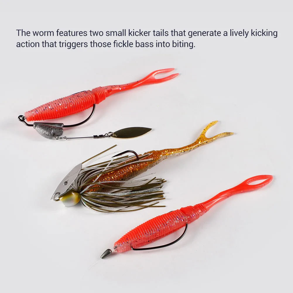 NOEBY Chunk Jig Trailer cebo suave de silicona 14cm 11,5g gusano Artificial Swimbait señuelos blandos para lubina aparejos de pesca cebos - imagen 4