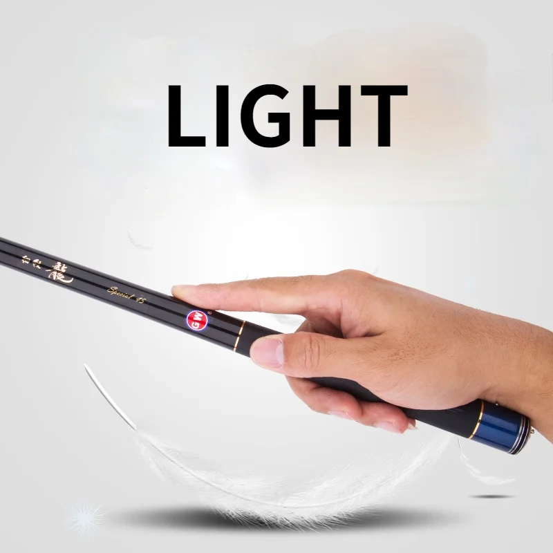 Caña De pescar De fibra De carbono, caña De mano De 28 tonos, para Pesca De carpa, 2,7 m, 3,6 m, 3,9 m, 4,8 m, 5,4 m - imagen 4