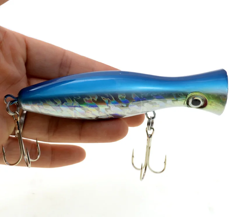 Señuelo popper para pesca de mar, aparejos de pesca de atún wobbler, 12cm, 42g, 1 unidad - imagen 4