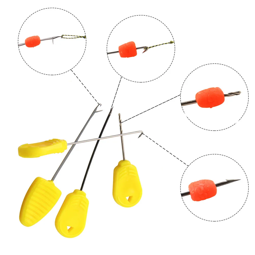 Juego de Herramientas de aparejo de cebo de pesca de carpa, 7 piezas, con Boilies, taladro de cebo, aguja de Baiting, aparejo de pelo, Boilie Stops para accesorios de pesca de carpa - imagen 5