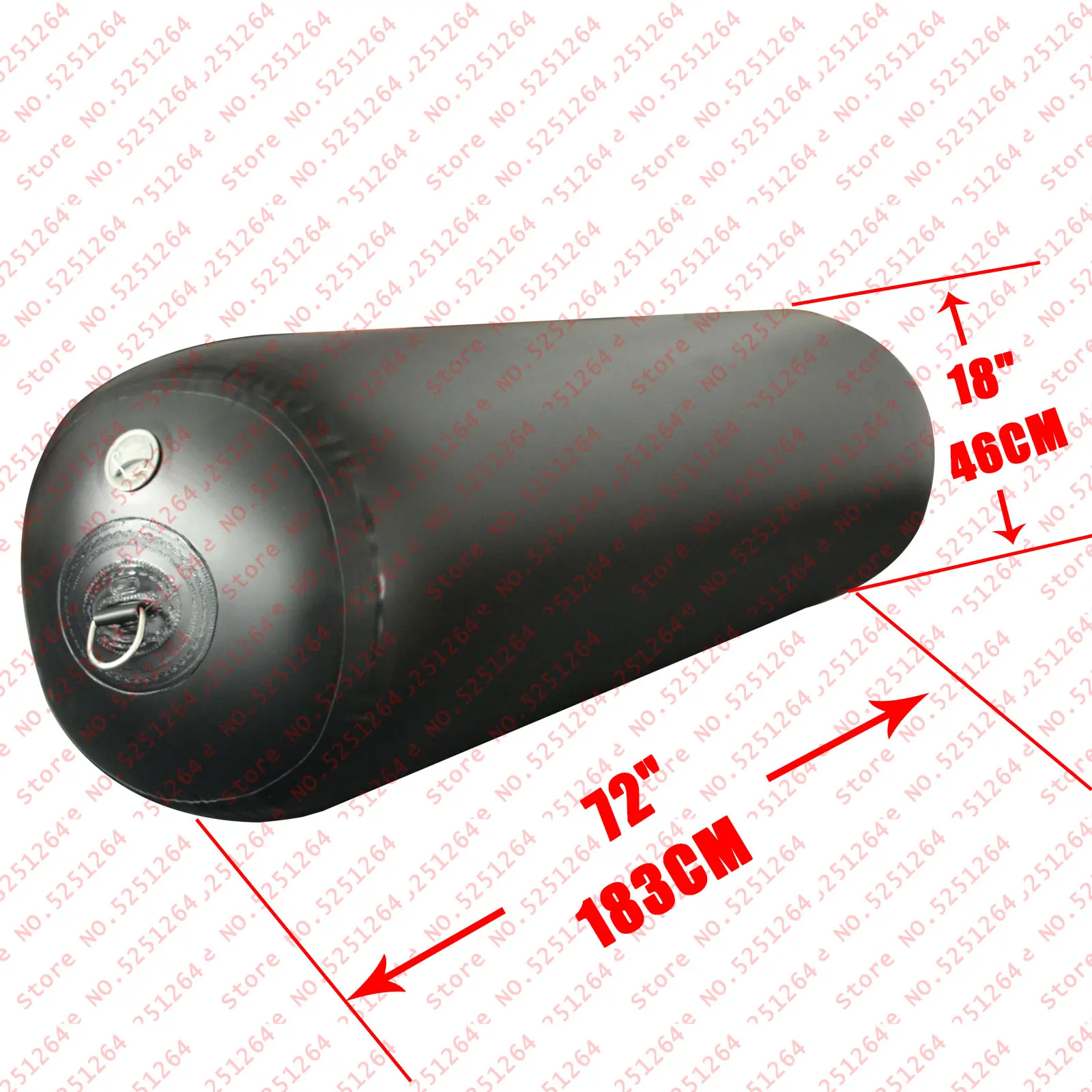 Defensa inflable Dockmate grande con cuerda y válvula para barco - imagen 2