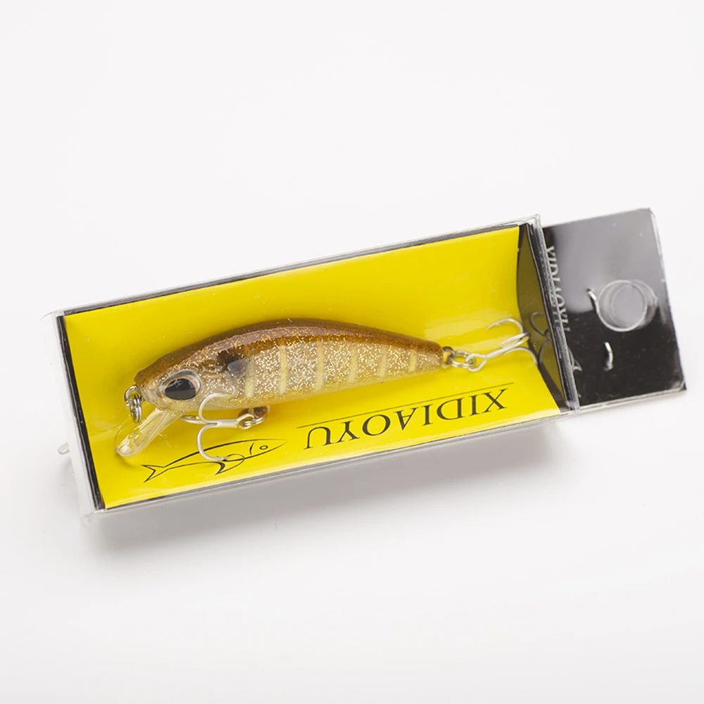 Señuelo de Pesca Wobbling de diseño japonés, 1 piezas, 5,5 cm/6,5g, Minnow, Isca, cebos artificiales para lubina, perca, Lucio, trucha - imagen 5