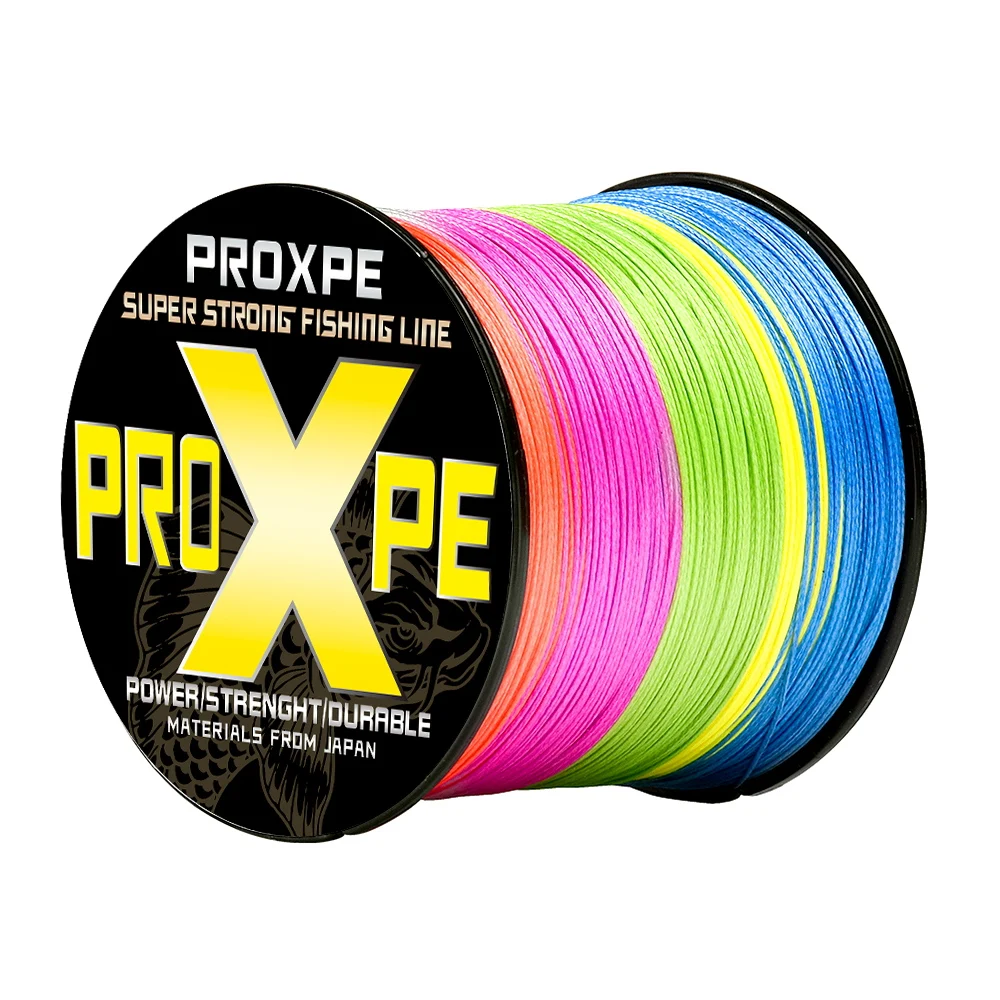 PROXPE-sedal de pesca trenzado, multifilamento, 8 hebras, 500m, japonés, carpa, hilo Invisible, productos de alambre para mosca - imagen 4