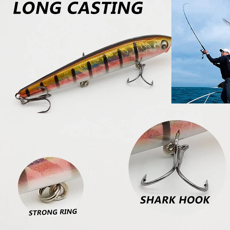 KESFISHING-cebos de Pesca de calidad, cebos duros artificiales de 0-3,5 m, 120mm, 16g - imagen 2