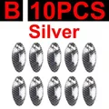 B 10pcs silver