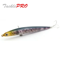 TacklePRO PE19 Señuelo lápiz hundido ruidoso para lubina Mustad