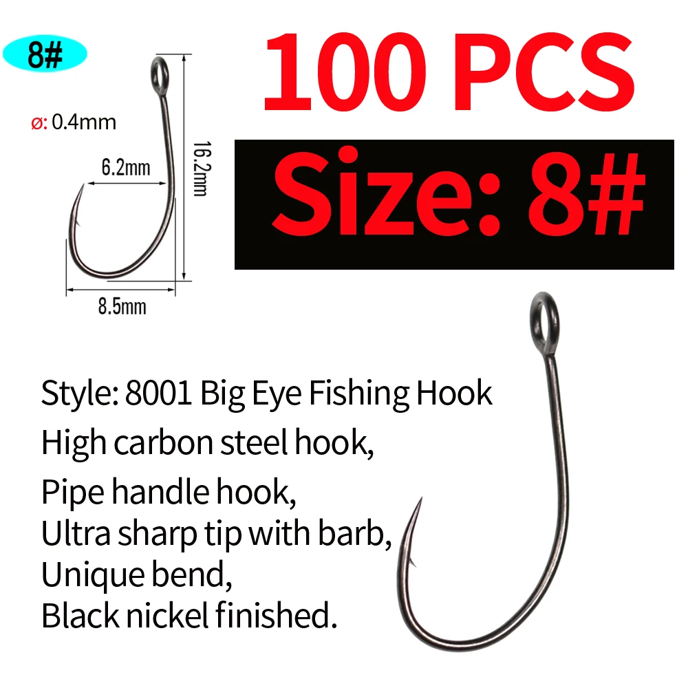 100PCS Size 8