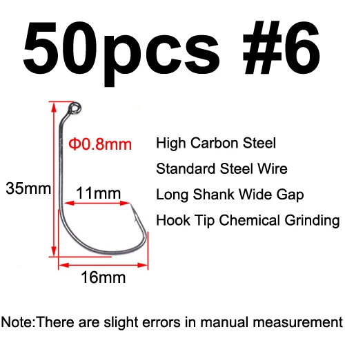 50pcs size 6