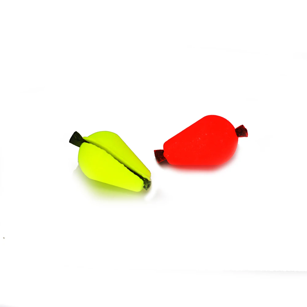 MNFT 10 Uds flotador de espuma lágrima indicador de huelga fluorescente amarillo rojo flotador de espuma tipo Clip accesorios de flotador de pesca con mosca - imagen 3