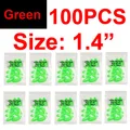 100pcs green S
