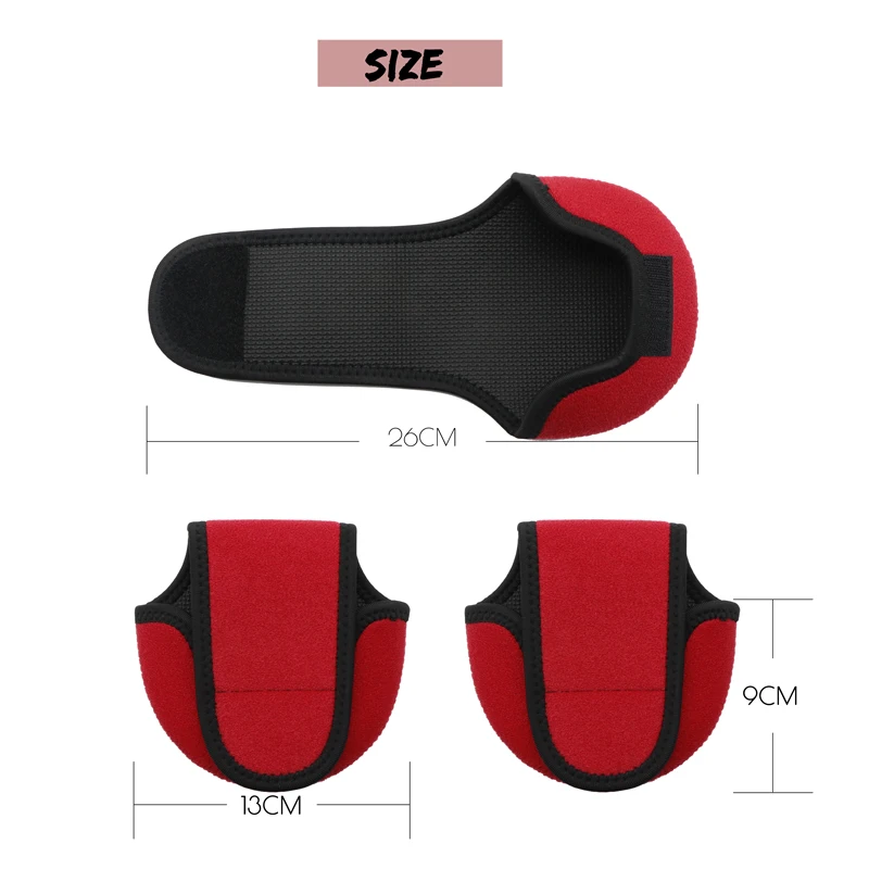 Bolsa gruesa para carrete de pesca, funda protectora impermeable para señuelo de pesca, aparejos de mar, color rojo y naranja - imagen 3