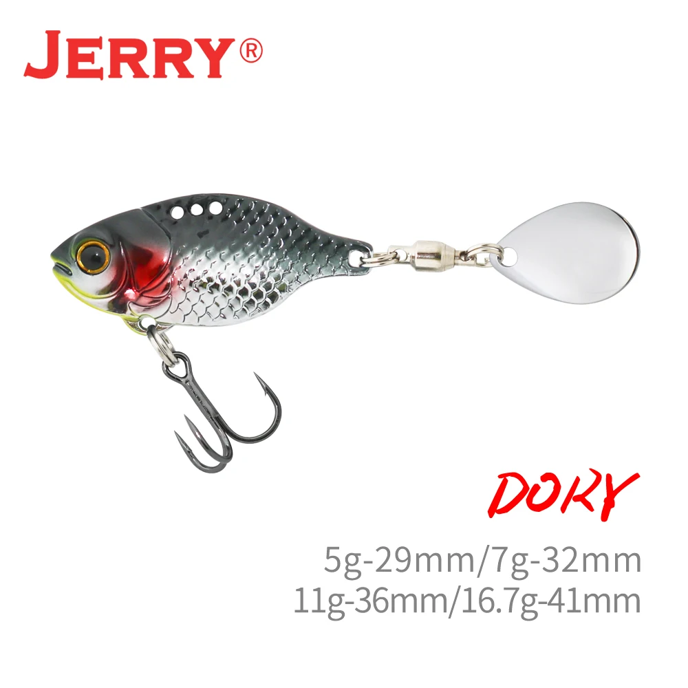 Jerry Dory hoja de Metal VIB Tengsten vibración Spinning Señuelos de Pesca Colorado agua salada cebo de agua dulce al por mayor - imagen 3