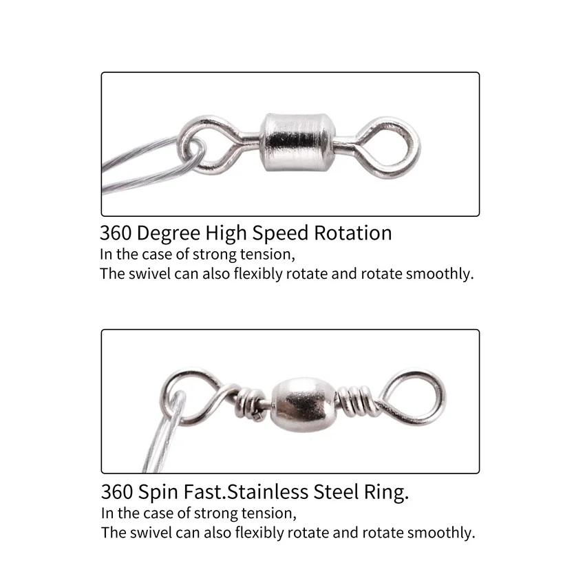 Líder de alambre de acero con eslabones giratorios y anzuelos, hilo de pesca antimordedura, 15/22, 5cm, accesorios de pesca, Correa Olta Leadcore para lucios, 10 Uds. - imagen 4