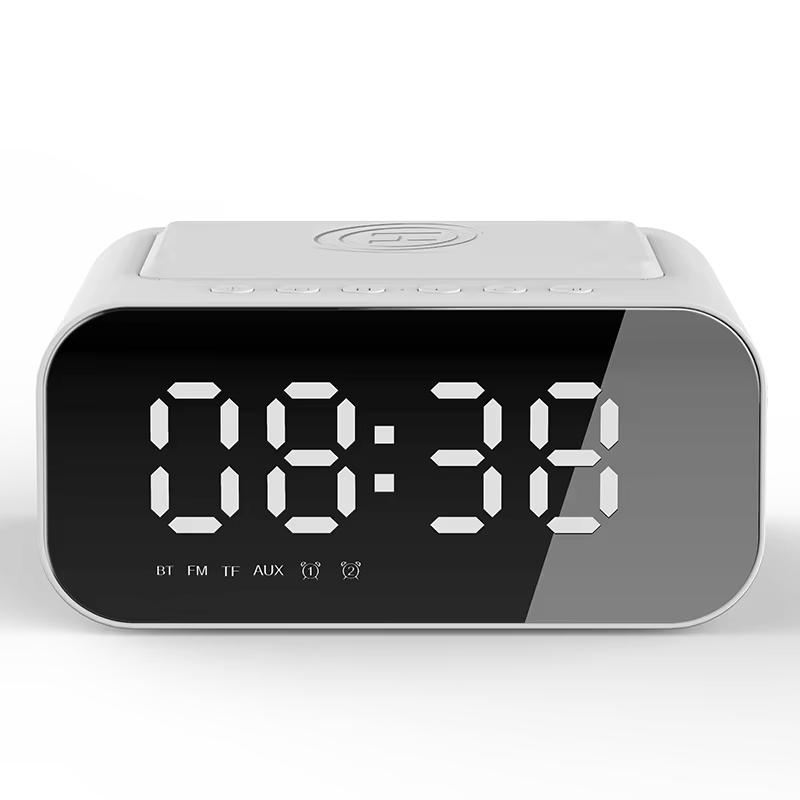 Reloj Despertador Digital Bluetooth con Radio FM y Carga Inalámbrica - imagen 3