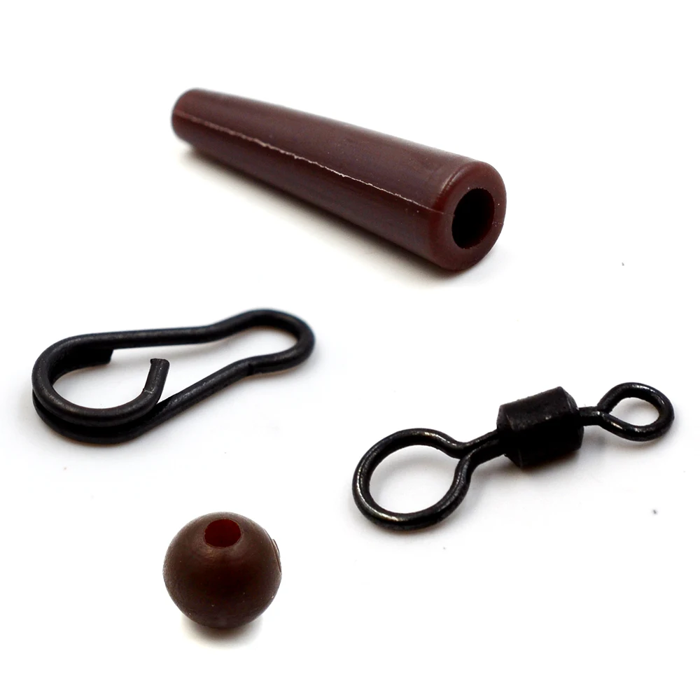 MNFT 5M camuflaje trenzado carpa línea Weed Effect Rigs 25 35 45Lb carpa Hair Rig imita naturaleza Weed Wire pesca aparejos línea - imagen 5