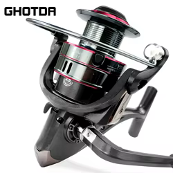 Carrete spinning GHOTDA 5.2:1 – Capacidad 12 kg para carpa