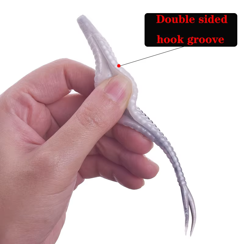 Señuelos de Pesca blandos de agua flotante, 120mm, 7g, cebo blando, Swimbaits Jig Head, señuelo suave, cebo de pesca con mosca, señuelo Artificial de plástico, 5 uds. - imagen 3