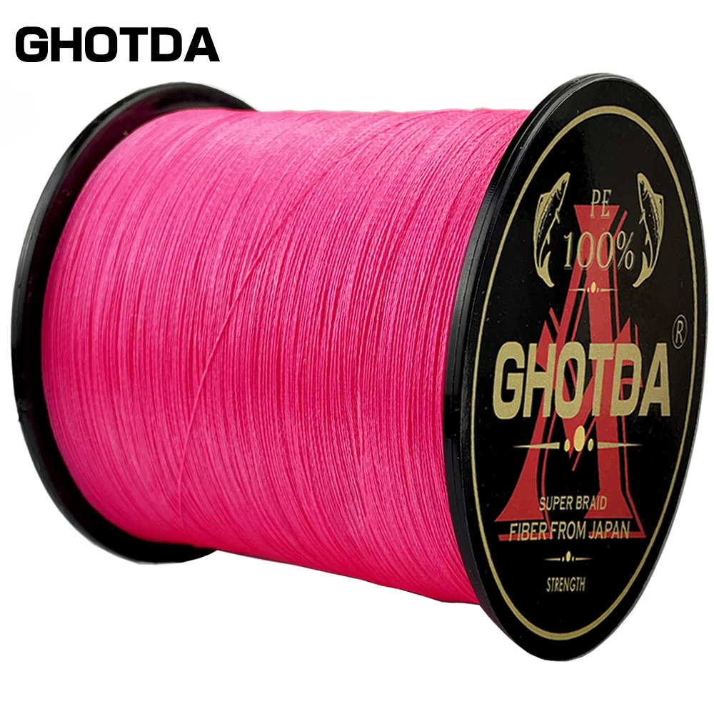 GHOTDA-sedal de pesca de PE de 100M, línea de multifilamento suave trenzada de 4 hebras, fundición ultralarga, 10-80LB - imagen 4