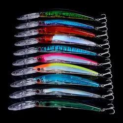HENGJIA Minnow crankbait – Ojos realistas 3D