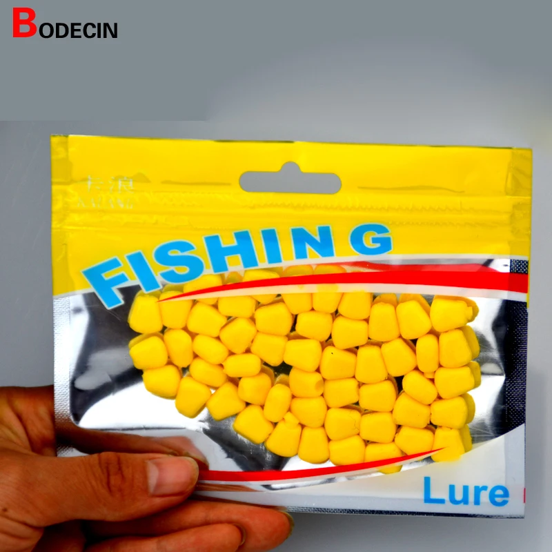 50 Uds. De Señuelos de Pesca de carpa con olor a maíz, cebos flotantes de plástico suave de silicona, accesorios de China, juego de peces artificiales para estanque - imagen 4