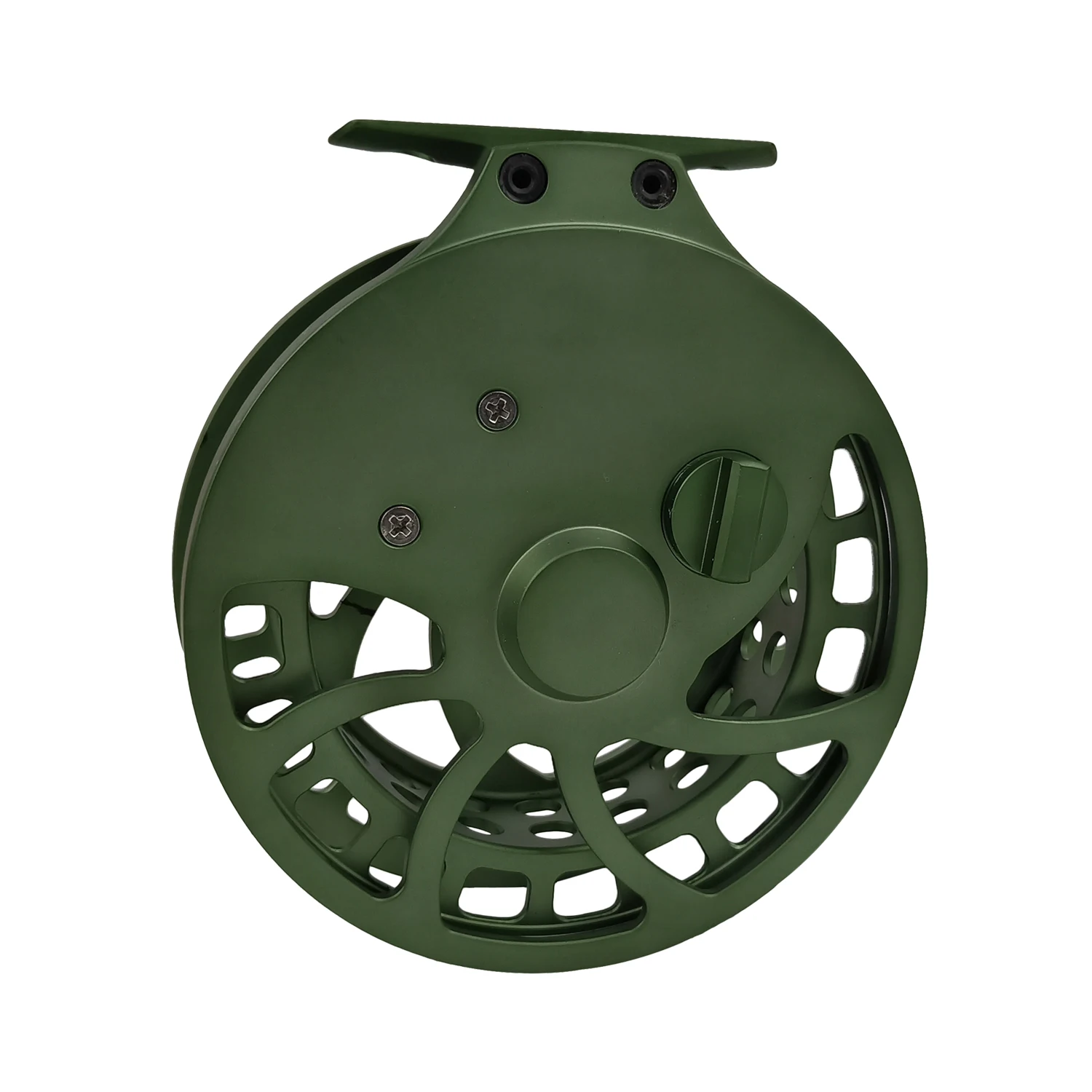 Aventik-carrete flotante de pesca con mosca, accesorio CNC de corte mecanizado, Pin central, pies altos, cabeza de acero para salmón, superligero, nuevo