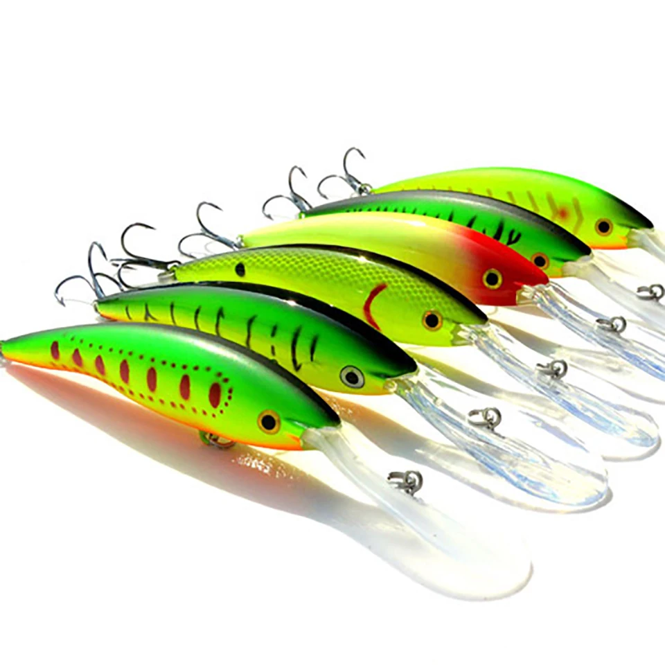 Señuelo de Pesca flotante Minnow, 1 pieza, 135MM, 14G, Crankbait, cebos artificiales Wobbler, aparejos de Pesca - imagen 4