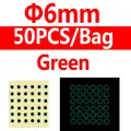 6mm green 50pcs