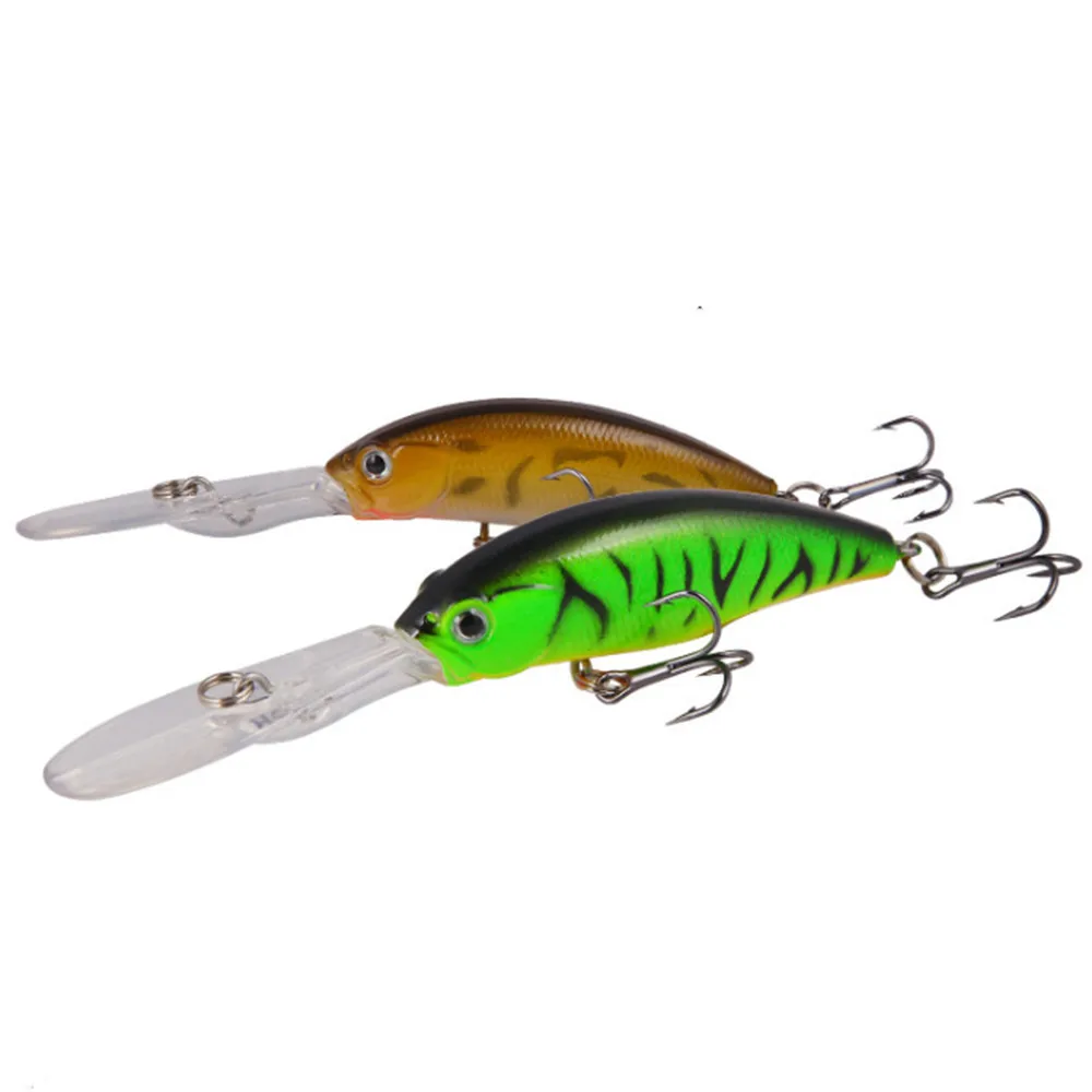 Señuelo de pesca de pececillos duros, Wobblers flotantes, Crankbait, cebos artificiales de lubina, aparejos de pesca de carpa de Lucio, 10cm, 7,5g, 1 pieza - imagen 2