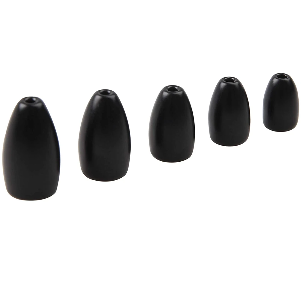 18 Uds. Plomo de pesca tipo bala, pesas giratorias, plomos de gusano para pesca de lubina, aparejo Texas Carolina Rig - imagen 3