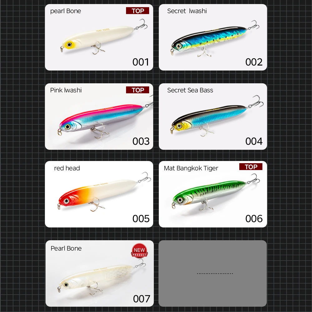 Hunthouse-señuelo flotante Chatterbeast Surface Topwater, cebo de lápiz de fundición larga para pesca de Lucio, sonido fuerte, 140mm, 29g, WTD - imagen 5