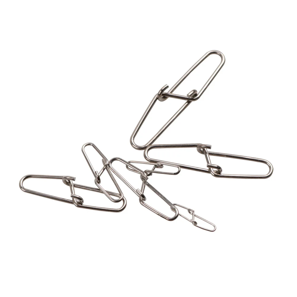 Pin de botón doble de acero inoxidable, cierre rápido de Clip giratorio, broche de seguridad de 13mm-38mm, accesorios de conector de gancho de pesca, 30 unids/lote - imagen 3