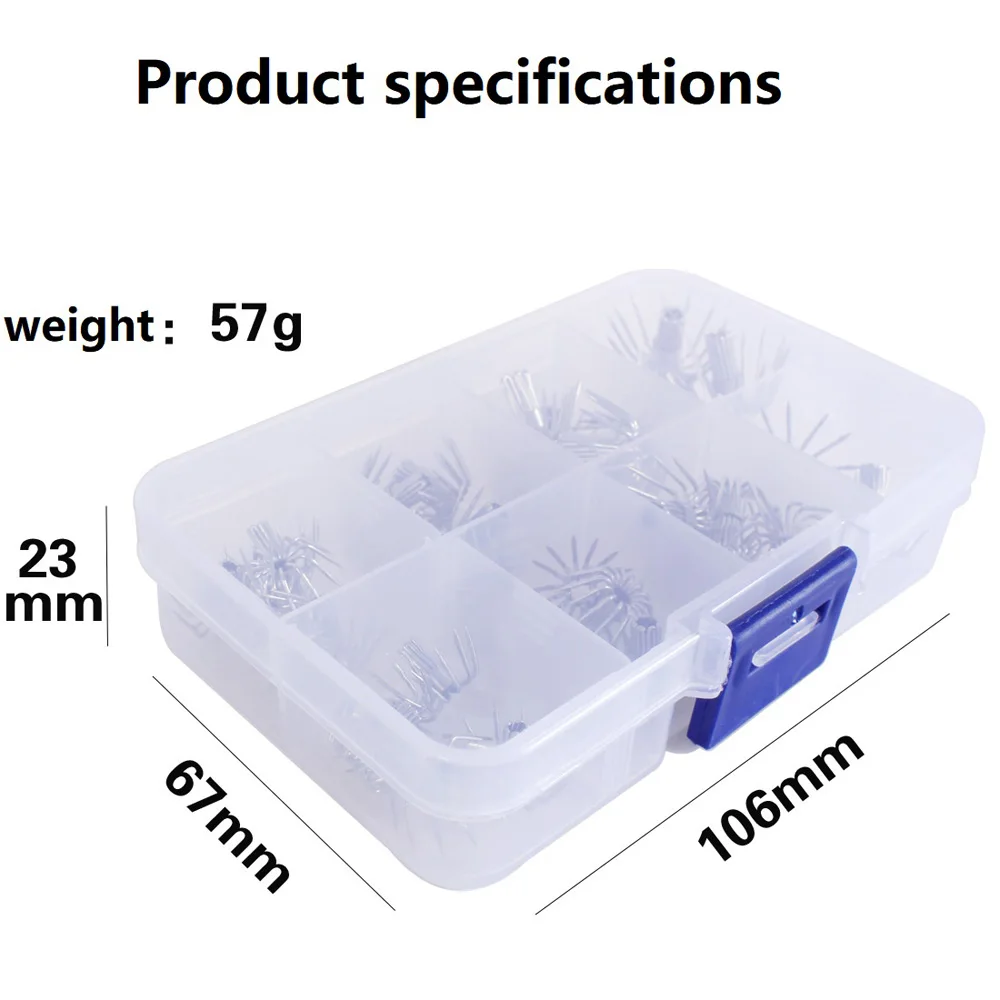 Anzuelos afilados de acero inoxidable para manualidades, anzuelos de pulpo/calamar, camarón, señuelo, accesorios de paraguas, 35 unids/caja, 2,0 #-4,5 # - imagen 3