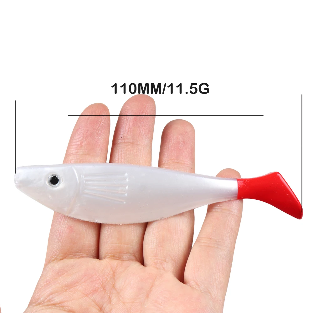 JOHNCOO-señuelo de pesca suave, 6 unidades/110mm, 4 unidades/150mm, Teeze Pro Shad, señuelo Berserk para pesca en el mar, Lucio, Zander - imagen 2