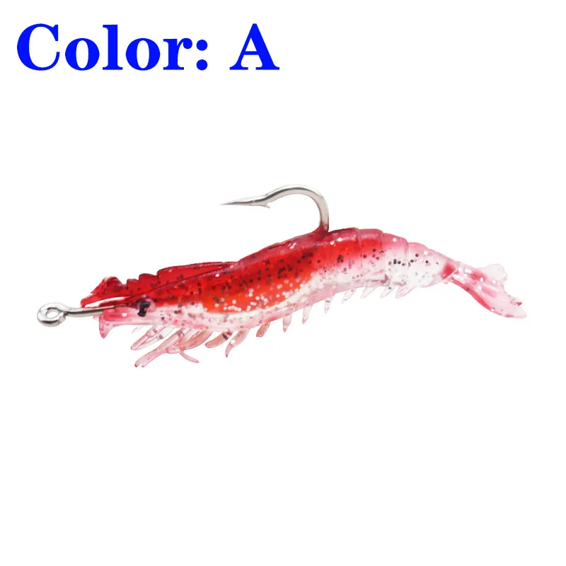 Anzuelo de Pesca de 6cm y 3g, señuelo luminoso para Pesca de camarón, cebos artificiales, trucha, olor a pescado, 1 unidad - imagen 4