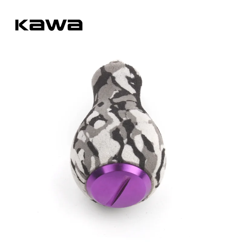 KAWA-mango de carrete de pesca, perilla EVA, bricolaje, carrete giratorio de fundición de cebo, perilla de manivela para carrete D/ S/ A