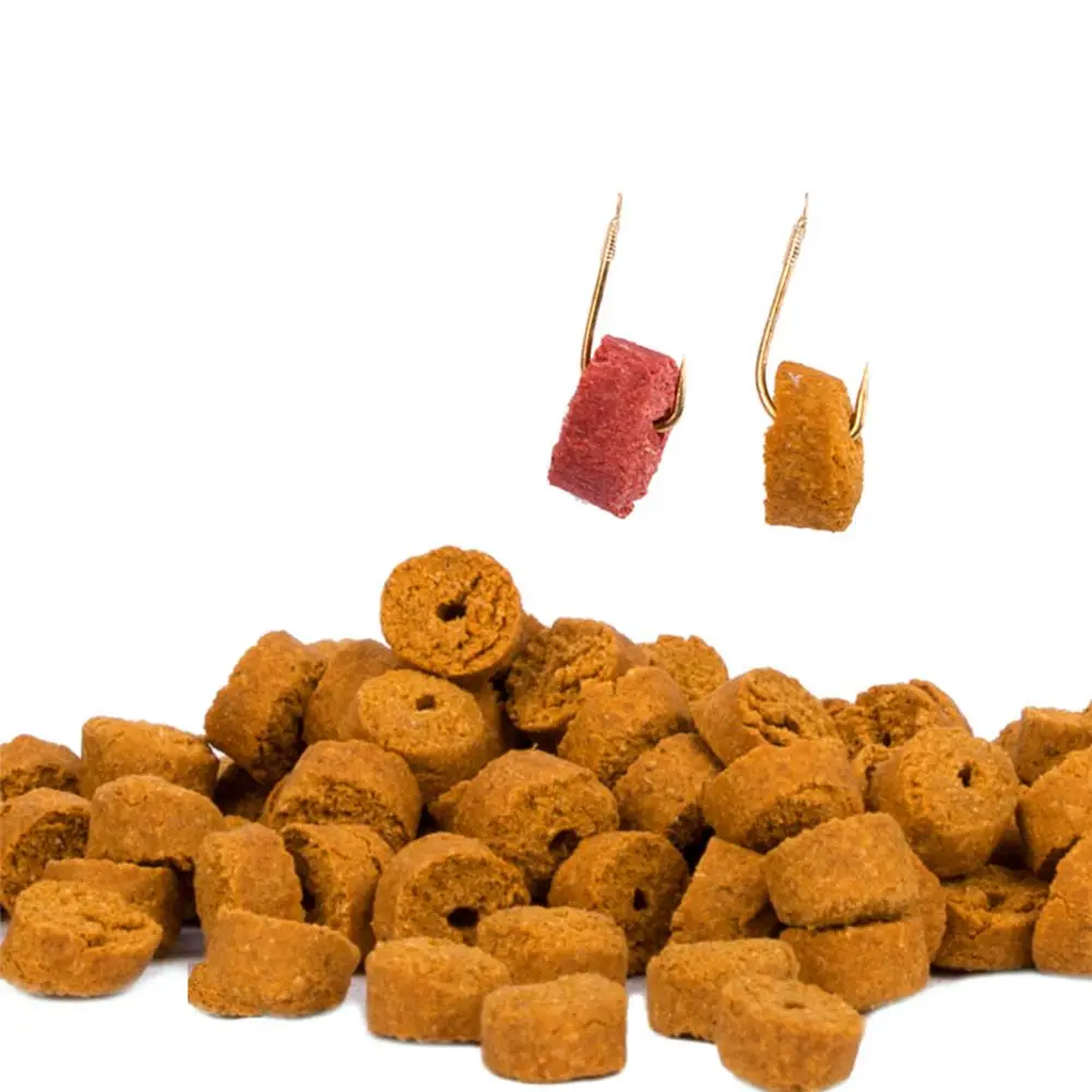 10 bolsas de 5mm/8mm cebos huecos para carpa sabor a pescado nutrición comida Pesca atrayente carpa Señuelos de Pesca granulares huecos - imagen 2