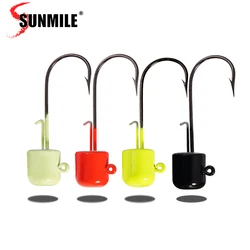 SUNMILE Jig Head Ned Rig – Anzuelos para lubina agua dulce