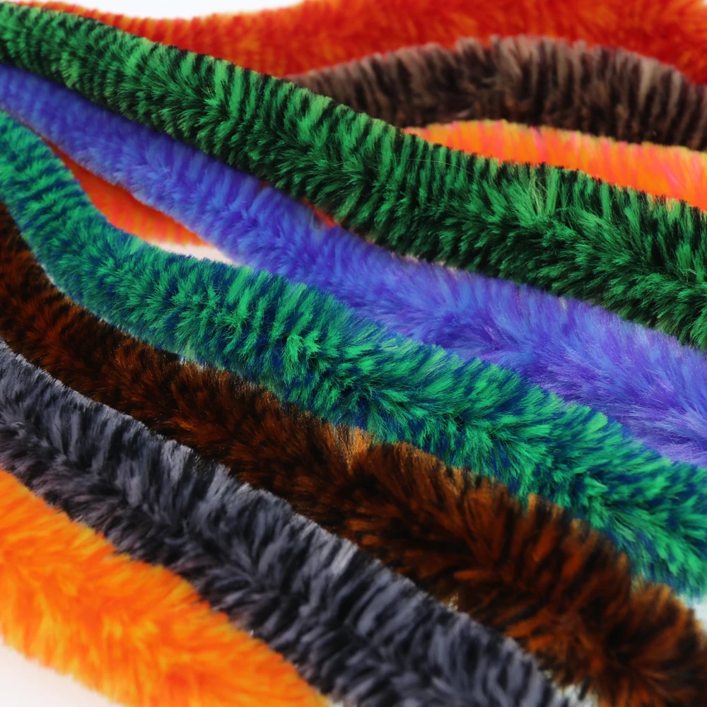 Bimoo-cola de dragón Magnum Bicolor, Lucio, Material de atado de moscas de agua salada, Streamer, Cabeza de Acero, atado de moscas, 5 unids/lote por paquete, 22cm - imagen 4