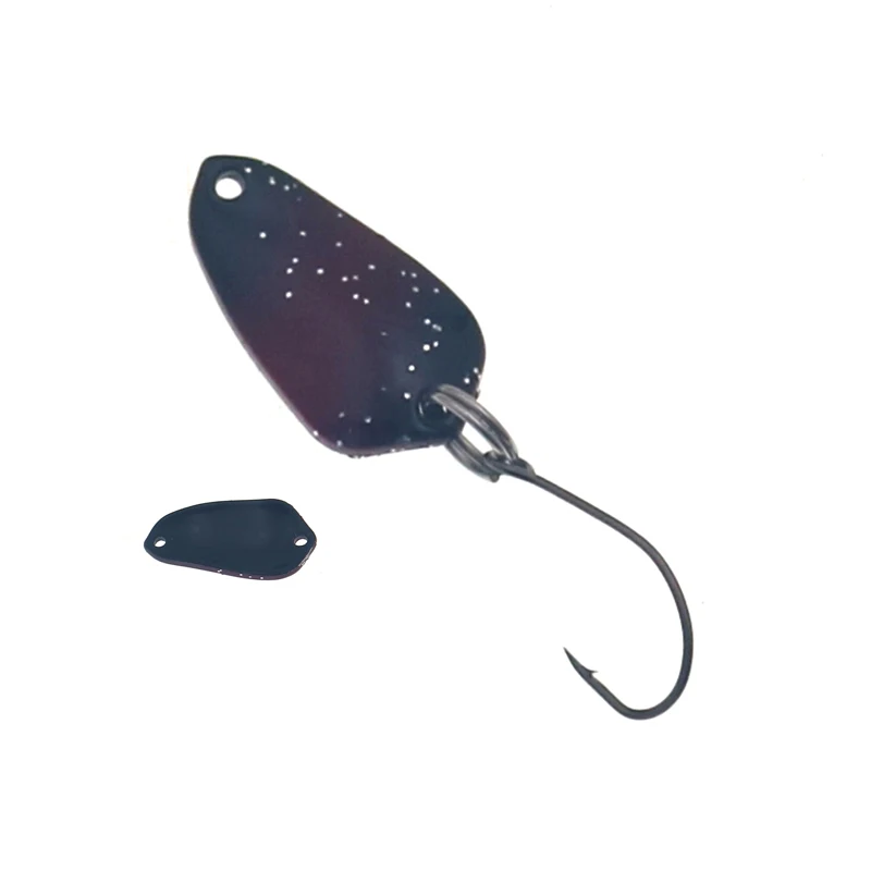Señuelos de Pesca de 5 piezas, 21mm, 1,6g, ultraligeros, micro área, cuchara de trucha, spinners, color UV, cebo de Metal, aparejos de pesca - imagen 5