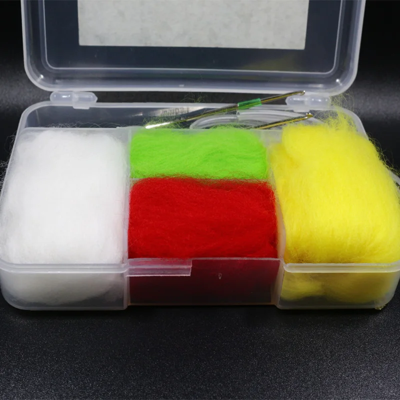 RoyalSissi-kit de herramientas de indicador de pesca con mosca, herramienta con indicador de lana con tubería y enhebrador, accesorios de pesca con mosca, nuevo - imagen 3