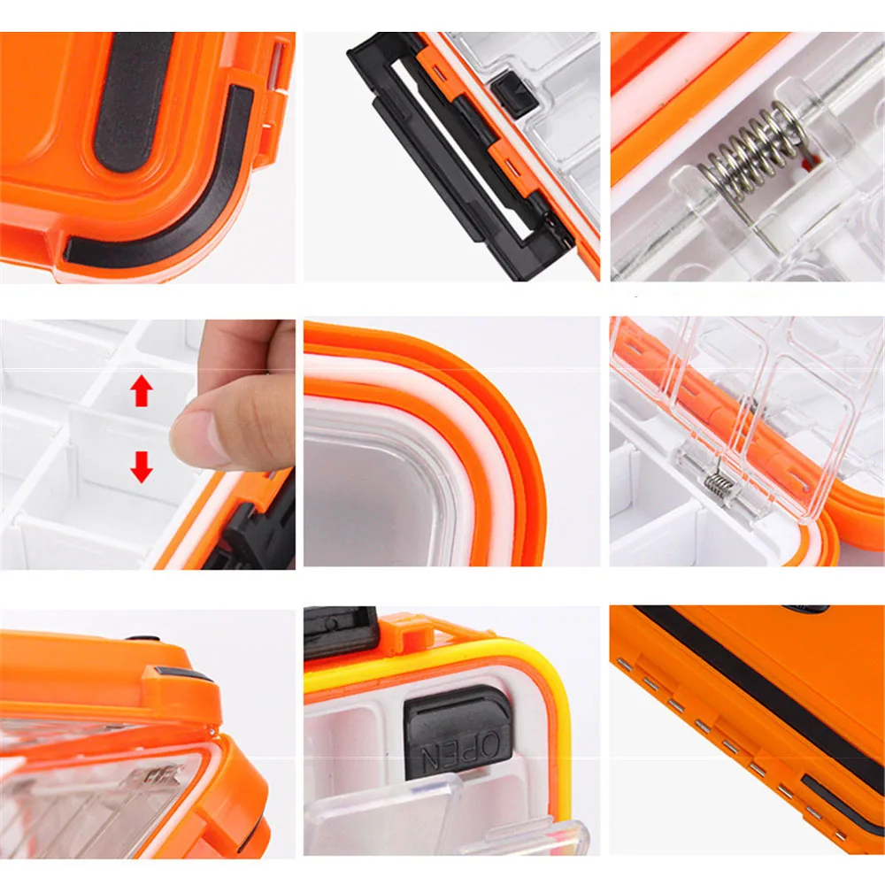 Estuche impermeable para aparejos de pesca, caja de accesorios para aparejos de pesca, caja de almacenamiento de herramientas para anzuelo de pescado de gran capacidad, caja para aparejos de pesca - imagen 4