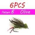 6PCS B Olive