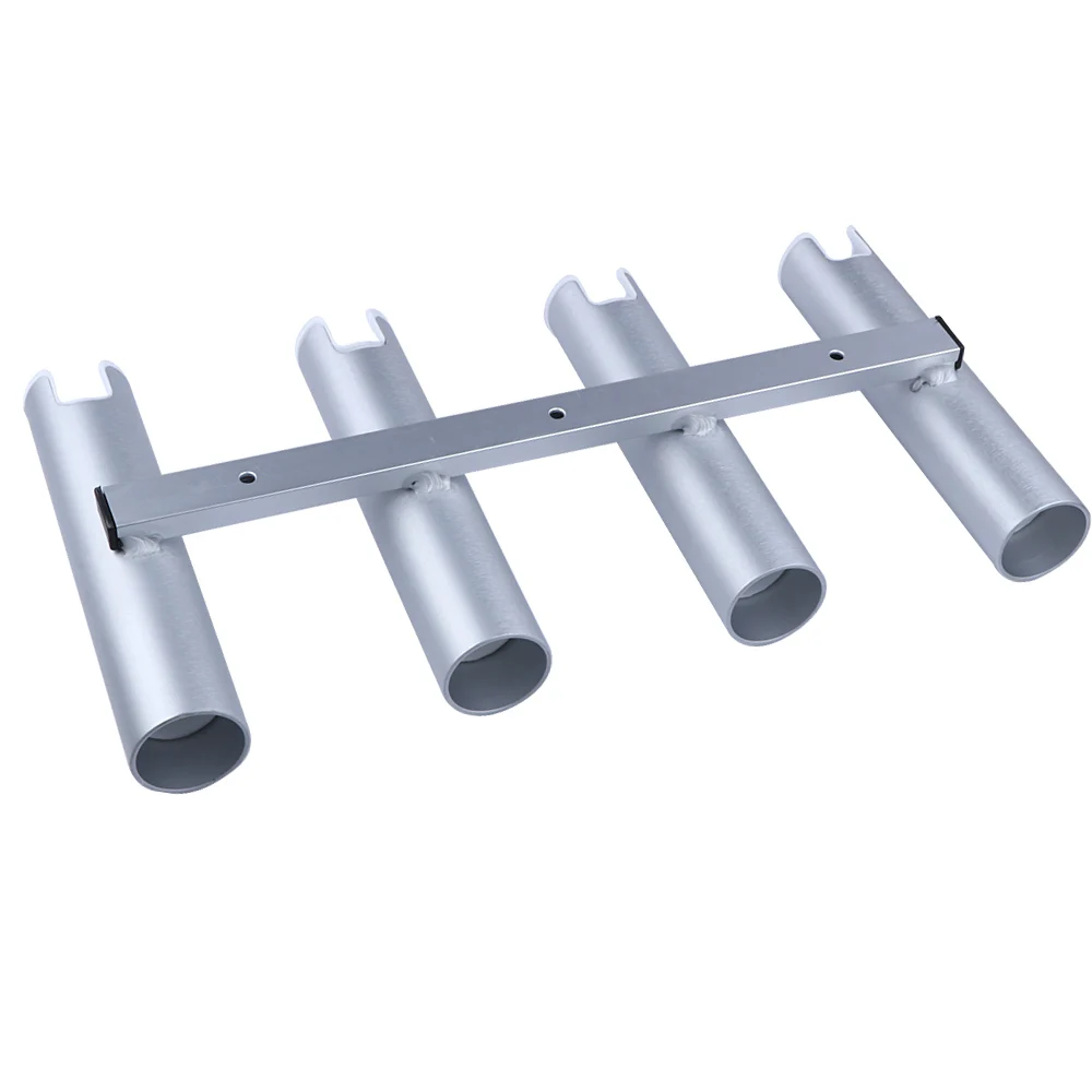 Soporte de caña de pescar para barco, accesorios marinos, 4 tubos de enlace, soporte de varilla de aluminio para yate marino