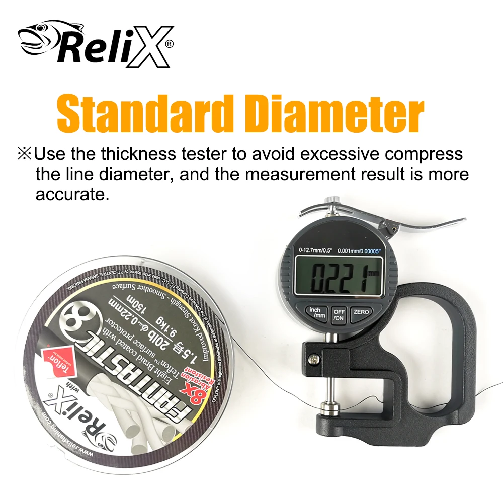 RELIX Brand FANTASTIC X8 Strands Línea trenzada 150M 8X Línea de PE multifilamento para equipo de pesca Pike Bass Envío gratis - imagen 5