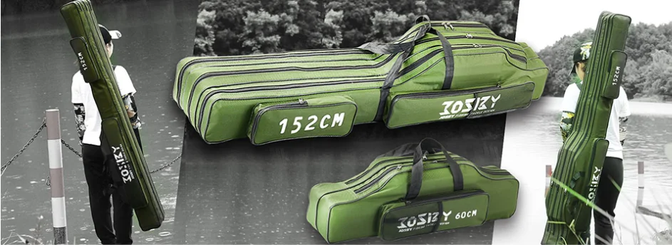 Una colección de fundas protectoras de color verde para instrumentos musicales. Hay tres casos visibles:

1. Un estuche de gran tamaño que parece diseñado para un contrabajo, dado su tamaño y forma.
2