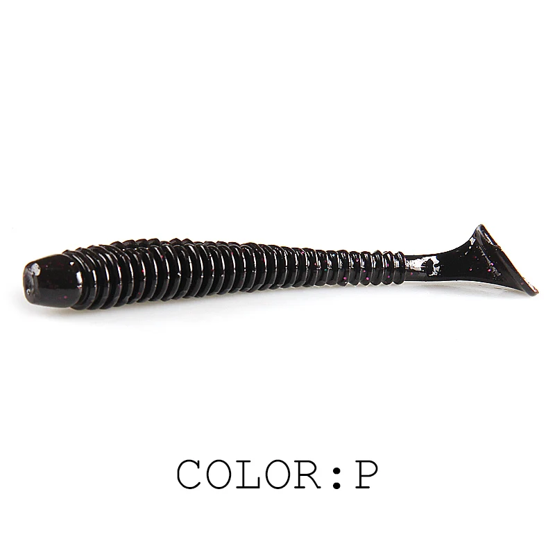 Señuelo de Pesca de sábalo con anillo de impacto oscilante supercontinente, 6 uds./10 Uds./20 piezas Uds. Señuelos de Pesca artificiales Leurre Souple - imagen 3