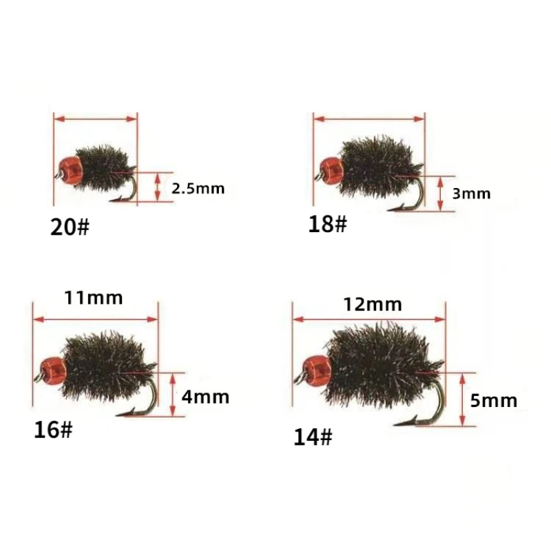 Señuelos De Pesca con mosca, anzuelo De acero al carbono con manivela, señuelo, insectos, Mar - imagen 3